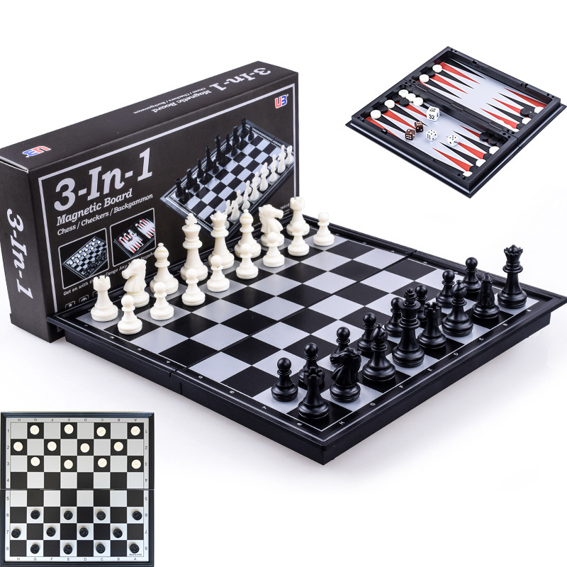 Board Game Quacks - Składana Magnetyczna Gra Szachowa 25CM Warcaby