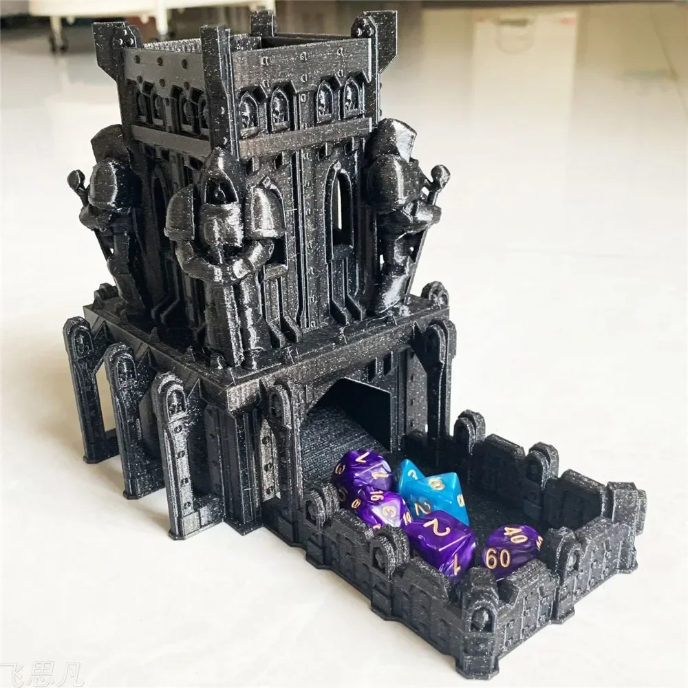 Board Game Print - Torba na kości w kształcie zamku,