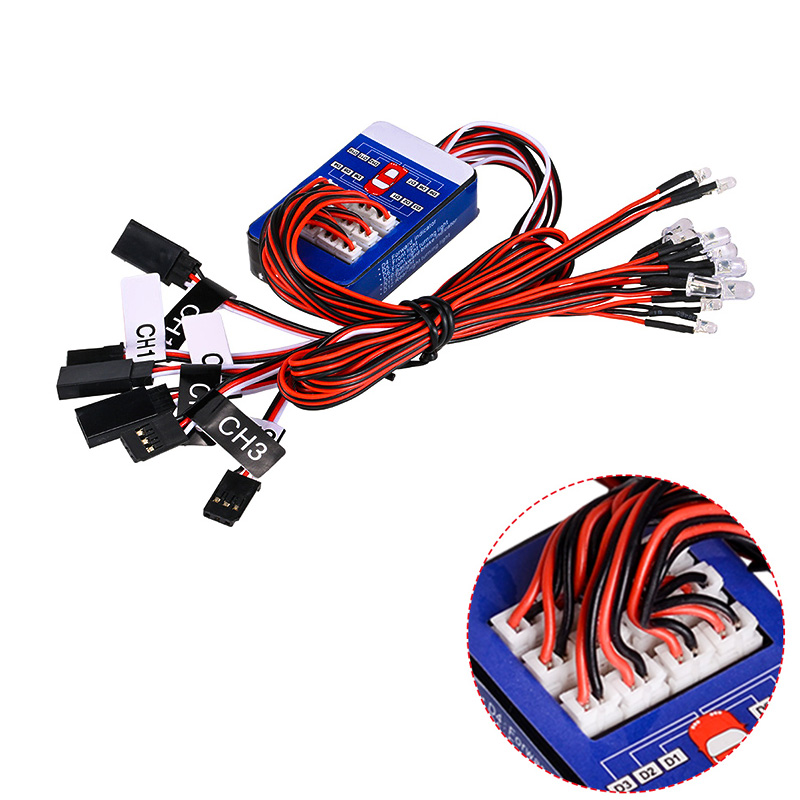 Tamiya Model Rc Car - Zestaw oświetlenia RC 12 LED, inteligentne