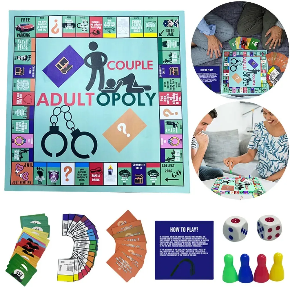 Board Game For Couple - Gra planszowa Adultopoly dla par, gra