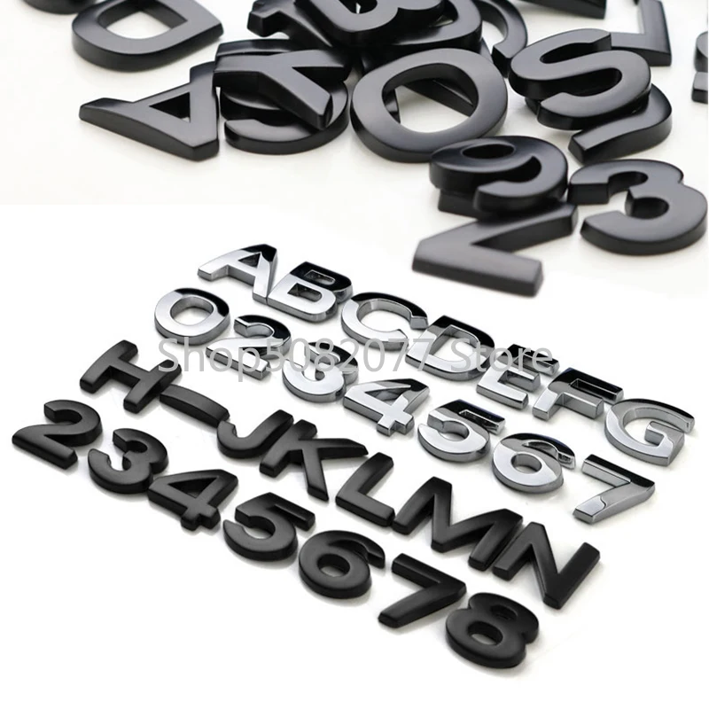 Board Game Logo - Metalowe litery i cyfry DIY, emblematy
