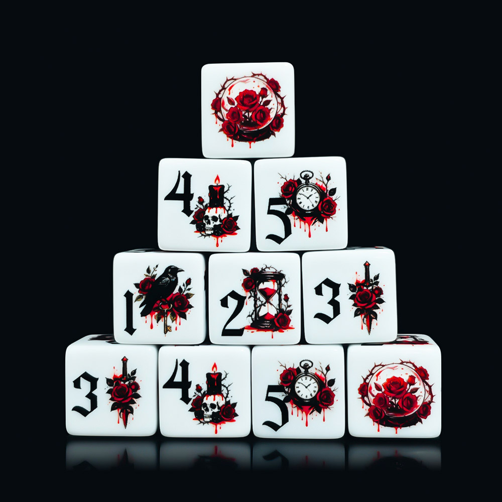 12 szt. Gotyckie Róże 16MM Dru – Board Game Print recenzja i cena