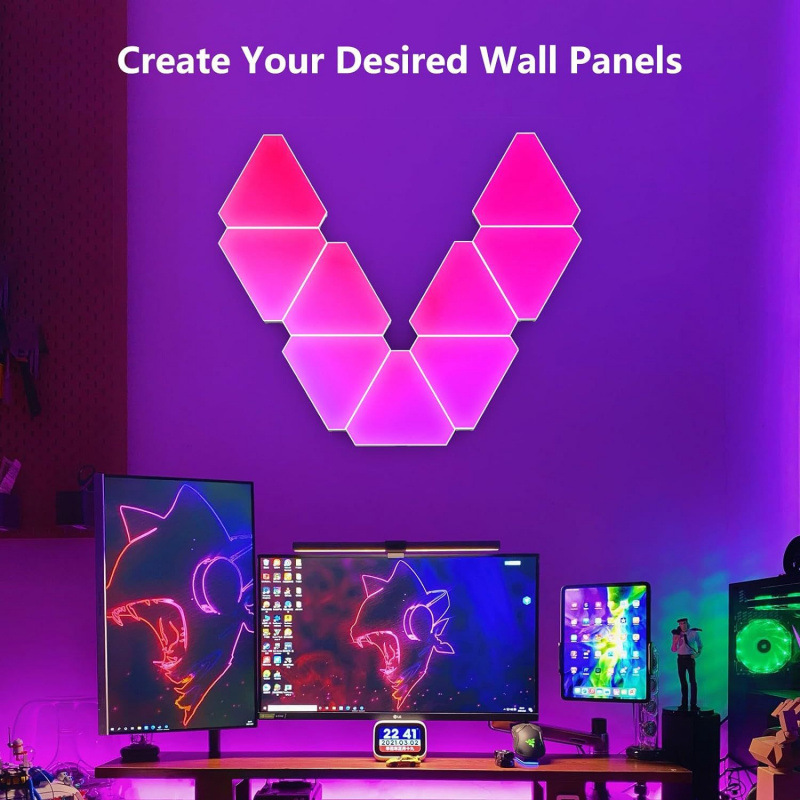 Panel trójkątny LED Tuya WiFi  – Board Game Room recenzja i cena
