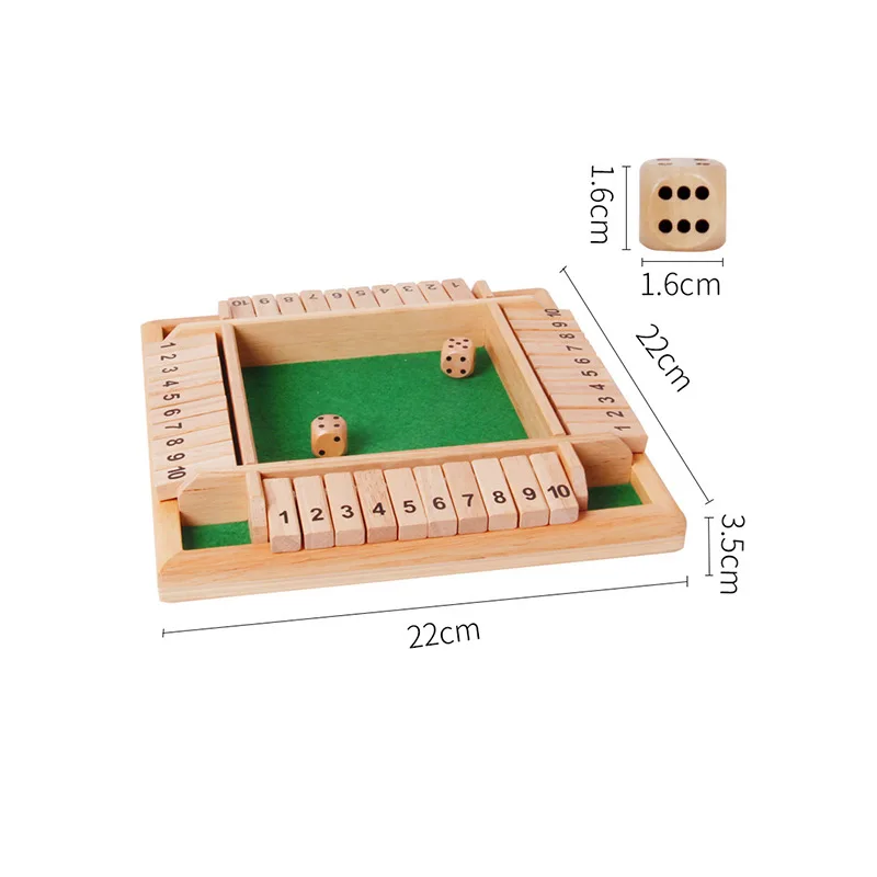 2-4 graczy Drewniane klapki ma – Board Game Instruction recenzja i cena