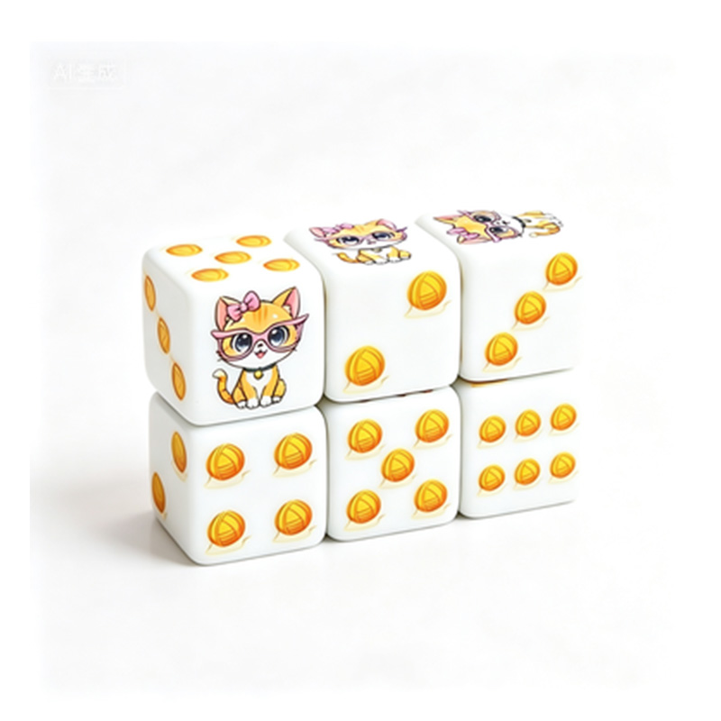 Zestaw 6 wielościanowych kości – Board Game Print recenzja i cena