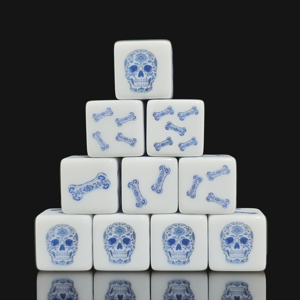 12 szt. 16MM Niebieskie Kostki – Board Game Print recenzja i cena