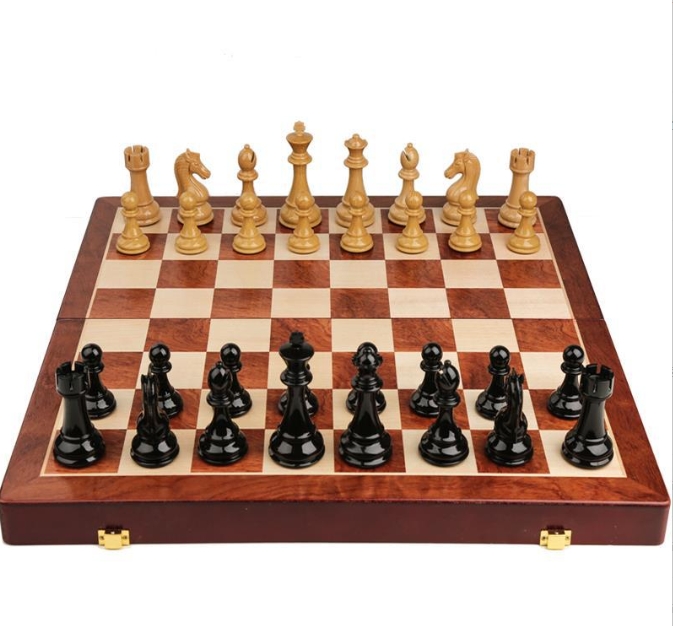 Drewniany zestaw szachowy 3 w  – Board Game Logo recenzja i cena