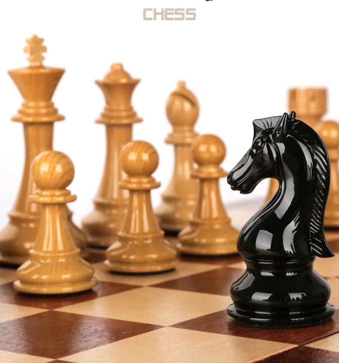 Drewniany zestaw szachowy 3 w  – Board Game Logo recenzja i cena