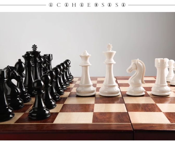 Drewniany zestaw szachowy 3 w  – Board Game Logo recenzja i cena