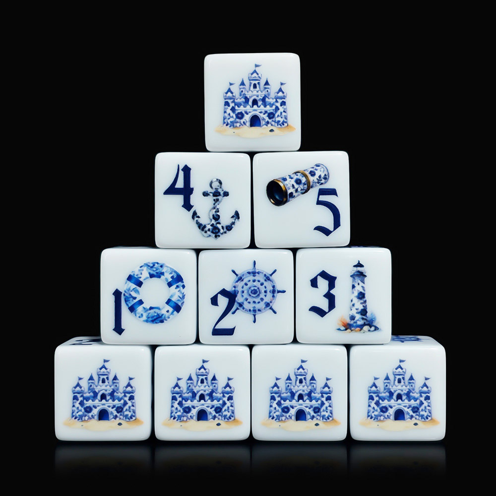 12 sztuk niebieskich, marynist – Board Game Print recenzja i cena